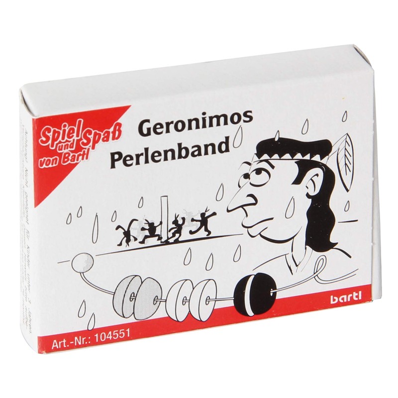 Bartl 104551 Mini Wooden Puzzle Geronimos Bead Ribbon Made of