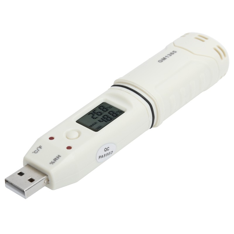 Digital Temperature Humidity Logger Indoor Thermometer Hygrometer Detector Data Recorder