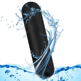 Kverg Handheld Electric Back Massager - Mini Waterproof&Rechargeable Handheld Deep Tissue Neck Black