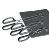 HINMAY Stainless Steel Scissor Tongs Cooking Tongs Set, Set of