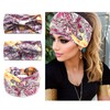 Generic Women's Paisley Print Hair Headbands, Soft & Comfortable, Curly