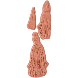 Inkadinkado Tassels Cling Stamps Sheet, 2" by 6"