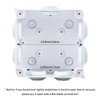 Pack of 2 Waterproof Junction Boxes, Waterproof IP65, Surface-Mounted Junction