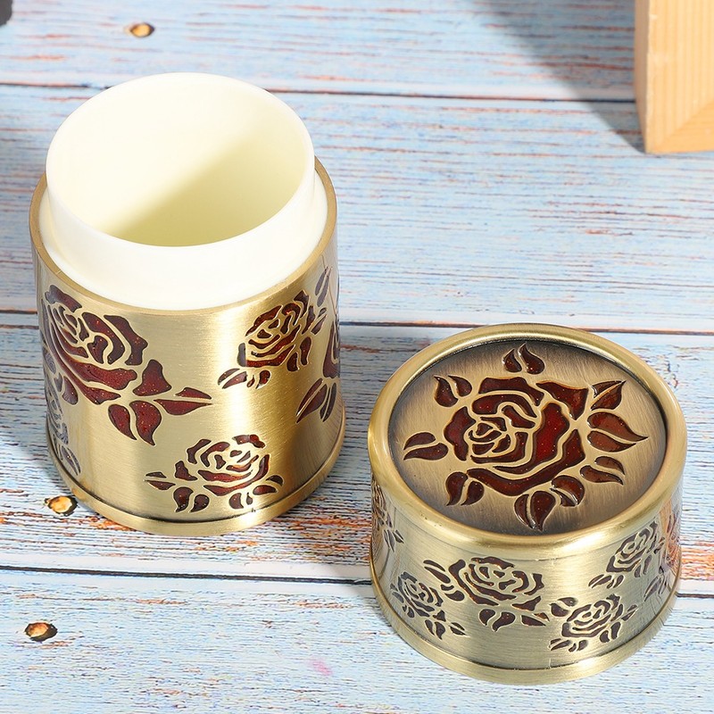 Toothpick Box Cotton Swab Holder Dual Use Retro Light Luxury