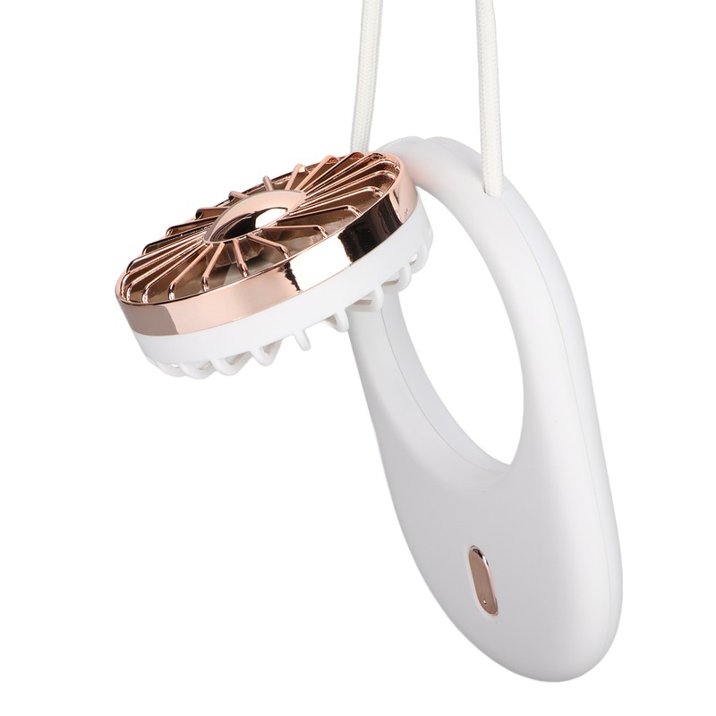 Neck Fan USB Rechargeable Battery 3 Speed Portable Handheld Vertical
