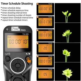 Pixel TW-283 L1 Timer Remote Shutter Release Camera Shutter Intervalometer Remote Control Compatible with Panasonic S5 S1H S1R S1M S1 G95 G91 FZ10002 G9 GH5 G85 G81 GX8 GX7 GH4 GH3 FZ2500 FZ2000