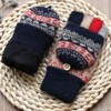 UNICOLD Winter Knitted Fingerless Gloves Thermal Insulation Warm Thickended Wool