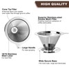 ANNMEXX Upgraded Pour Over Coffee Filter, Coffee Dripper, Paperless Mess