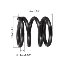 MACHSWON Compression Spring for Electronics Home Appliances Furniture Machinery Extened Springs Compressed Springs 1.2mm Wire Dia , 10mm OD , 10mm Free Length 10pcs