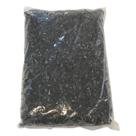 Cicogna Iron Beads, Solid, Color Options, 0.2 inches (5 mm), 17.6 oz (500 g), Approximately 8000 Pieces, Large Capacity, Iron Beads (40: Black, Black)