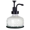 Glass Soap Dispenser for Kitchen and Bathroom Countertop, Smooth Action