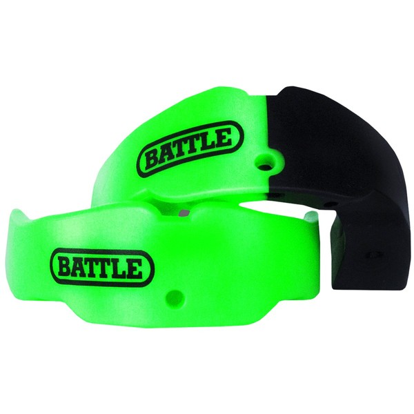 Battle Adult Mouthguard (Pack of 2), Neon Green