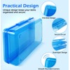 YILANCOL 1 Pack Double Layer Hard Pencil Cases, Plastic Translucent