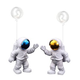 Floating Fish Tank Decorations, Aquarium Decorations Fish Tank Accessories, Suitable for All Kinds of Fish Tanks Scene Layout (2Pcs White Astronauts)