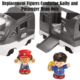 Replacement Parts for Little People Playset - Fisher-Price Playset FPM58 & DYP25 ~ Friendly Passengers Train ~ Replacement Figures Conductor Kathy and Passenger Ryan
