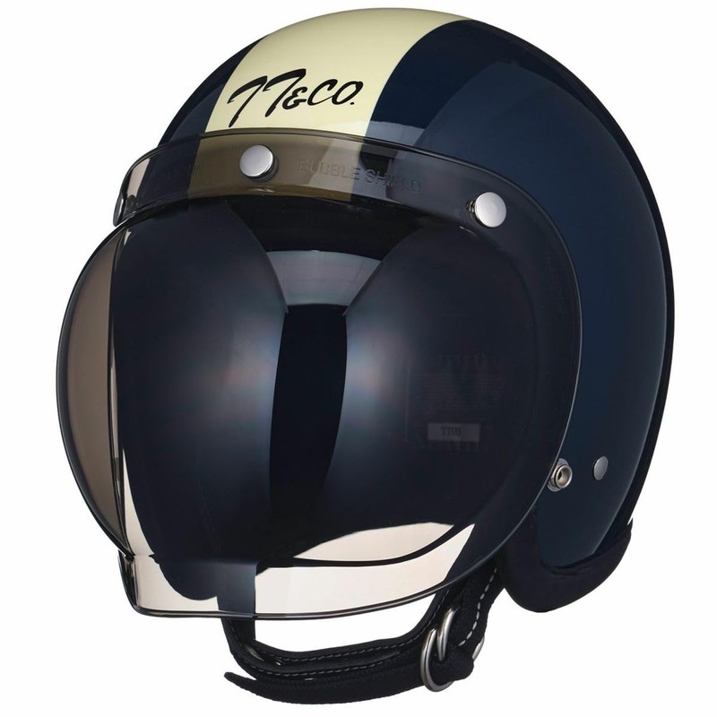 TT&CO. Paulson Bubble Shield Light Smoke Jet Helmet Full Face