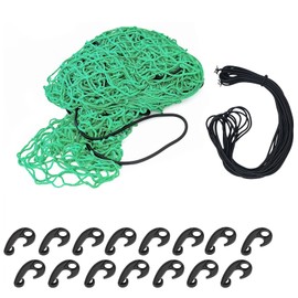 Heavy Duty Safety Cargo Net 2mx3m For Pickup Truck, Roof Rack Cargo Net Trailer Luggage Net,Elasticated Polyethylene Bungee Netting for Luggage&Gardens,Secure Load,Logistics,Moving Supplies