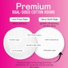 Swisspers Premium 100% Natural Cotton Rounds, Hypoallergenic, Reclosable Bags, 100-Count