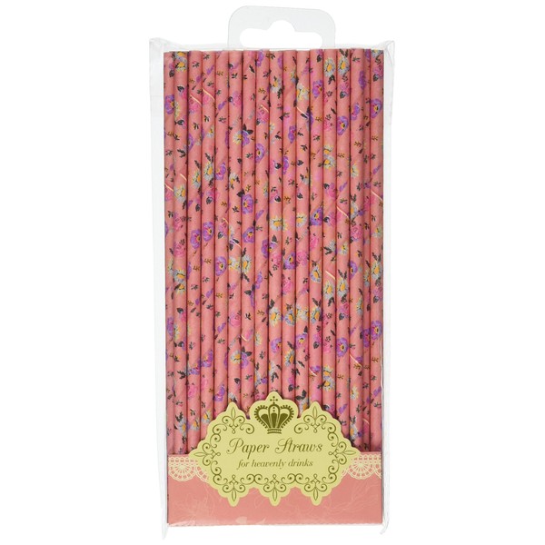 Talking Tables Truly Scrumptious Disposable Straws for a Birthday Party or General Celebration, Pink (30 Pack)