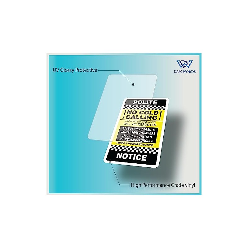 No Cold Caller Sign - Keep Unwanted Calls at Bay!