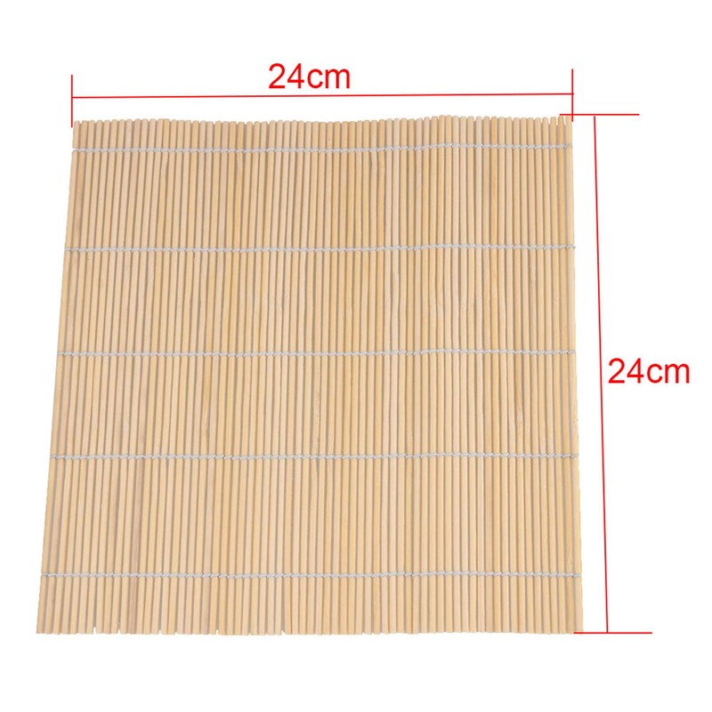 RDEXP 24cm/9.45in Sushi Natural Bamboo Rolling Mat Rice Spreader Paddle