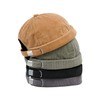 Clape Corduroy Docker Cap Men's Docker Hat Lightweight Docker Brimless