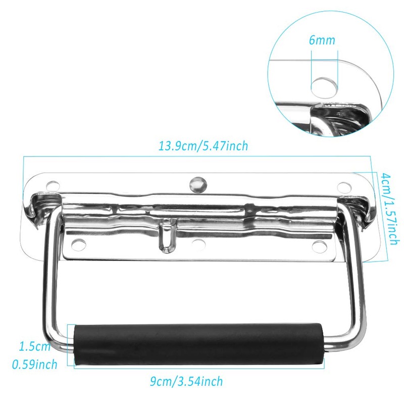 2 Pieces Chest Handle, Stainless Steel Pull Handle Heavy Duty