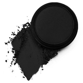 Mysense Paleta De Sombras De Ojos Individuales En Negro Mate, Sombra De Ojos En Polvo Compacto, Maquillaje De Ojos En Polvo Negro Suave, Alta...      
