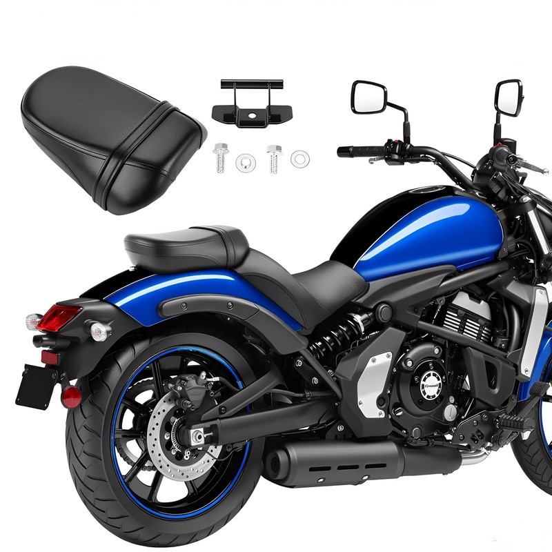 Rear Passenger Pillion Seat Compatible with Kawasaki Vulcan S 650