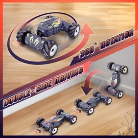 Nitigo Remote Controlled Car, RC Car Stunt 2.4 GHz 4WD Car with Remote Control, Offroad, Drift RC Car Children with Hand Control, 360° Rotation, Toy Gift, Boy Girl from 6 7 8 9 10 11 12 Years