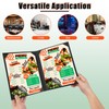 5 Packs Menu Covers 8.5" x 11", PU Leather Menu