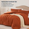 Quataly Terracotta Twin/Twin XL Comforter Set - 2 Pieces Seersucker