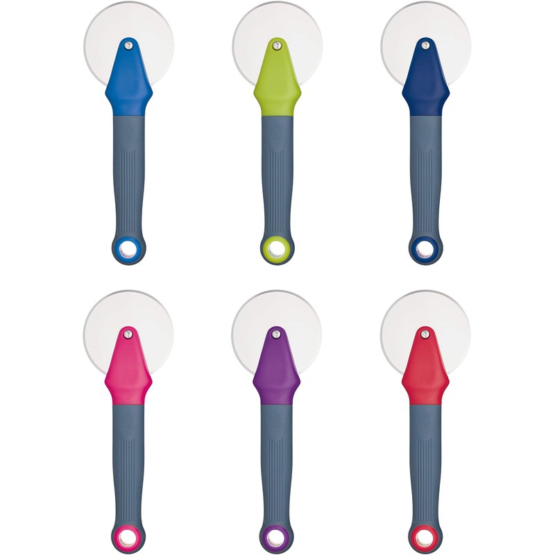 Colourworks Pizza Cutter Wheel, Stainless Steel, Blueberry, 19 cm