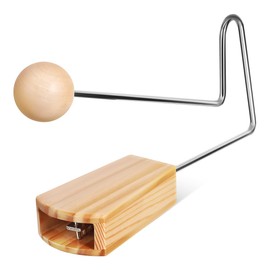 Vibraslap Percussion Instrument, Vibra Slap, Percussion Instrument, Latin Hand Percussion Instrument, Easy to Use Handheld Rattling Sound Effect for Musicians, Bands, and Studios