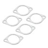 Exhaust Gasket, 5 Pieces 3 Inch Ceramic Exhaust Pipe Metal