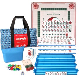 160 Pcs American Mahjong Tile Set | Elegant Vintage Luxury Style with Blue Back Mahjong Tiles