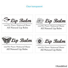 Kare & Kind Value Pack of 400 Labels - 8 Different Designs - for Lip Balm Containers, Nasal Inhaler Tubes, etc. - Self Adhesive, Easy Peel