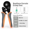 iCrimp Self-adjustable Crimping Tools Plier for AWG20-5 Bootlace End-sleeves Ferrule,
