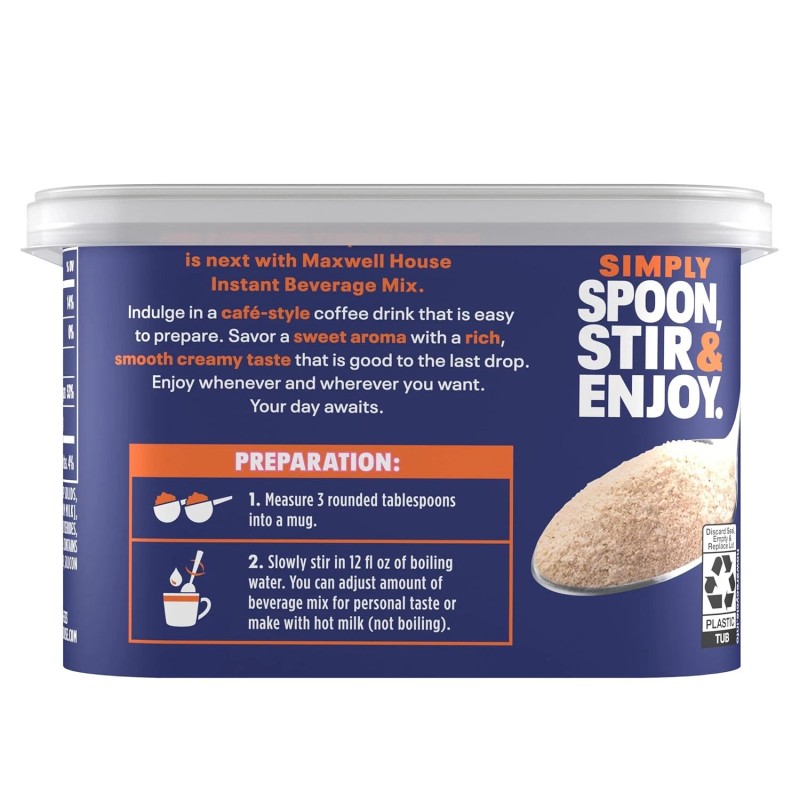 Maxwell House International Vanilla Caramel Latte Café-Style Instant Coffee