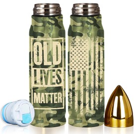 Limima Gifts For Old Men, Old Lives Matter 17Oz Bullet Tumbler, Gifts For Old Dad Grandpa from Daugher Son Wife Grandchildren, 50th 60th 70th 80th 90th Birthday Christmas Gifts For Men