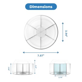 Fab Glass and Mirror Clear Acrylic Pen Holder – Multi-Function Desk Organizer, Makeup Brush Holder, Pencil Cup for Desk, Modern Storage Solution for Office, School & Vanity