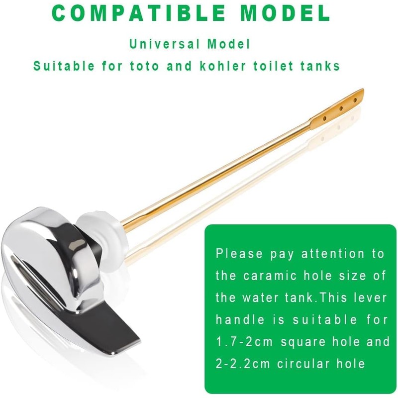 Side Mount Toilet Tank Flush Lever Handle for Toilets