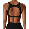 XUNYU Open Back Sports Bras for Women Supportive Workout Tank