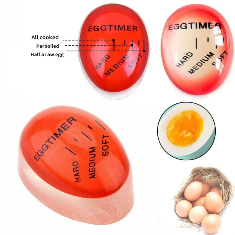 AIMALL Colour Changing Egg Timer, Heat-Sensitive Boiled Egg Timer for