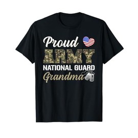 Proud Army National Guard Grandma Military Pride Costume T-Shirt