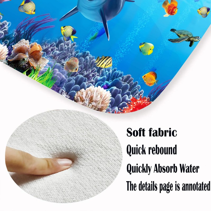 LYFANS Bathroom Uses Absorbent Non Slip Bath Mats, Kitchen Floor