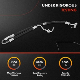 A-Premium Power Steering Hose Pressure Hose Line Assembly Compatible with Land Rover LR4 2010-2016 3.0L 5.0L Gas Pump To Gear/Rack Pinion