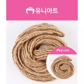 포장용 황마끈 6합 만들기 선물 포장 미술 공예 포장용 노끈 내추럴 고정 끈용 Raffia Twine for Gift Wrapping, Natural Jute Rope for Crafting and Decorating