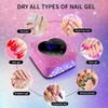 Ayshone Cordless UV LED Nail Lamp,72W Rechargeable Nail Dryer Gel