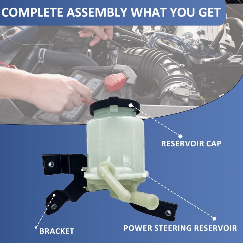 Forlevlaep Power Steering Reservoir w/Cap & Bracket for Lexus RX330